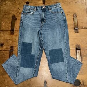 Universal Thread Blue Denim Patchwork Jeans Size 0